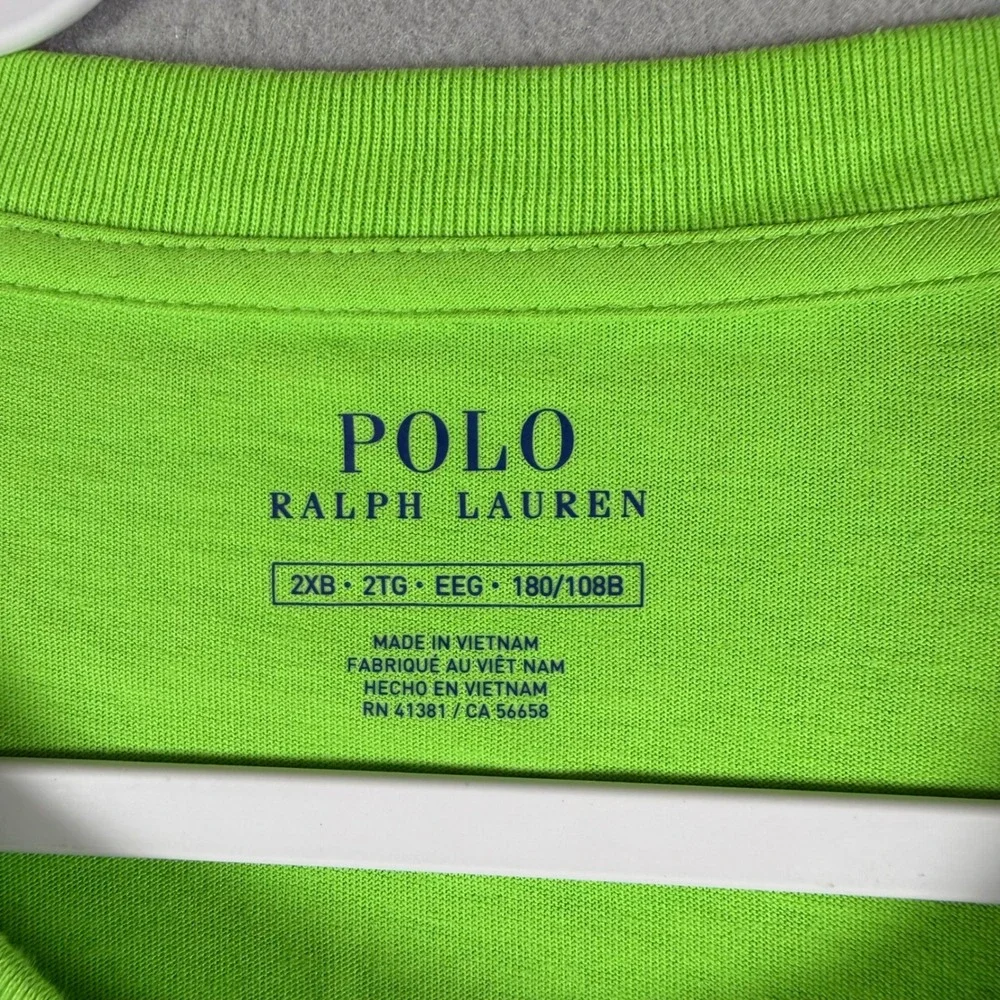 Polo Ralph Lauren Mens 2XB Crew Neck Pocket T-Shirt Green Short Sleeve Tee